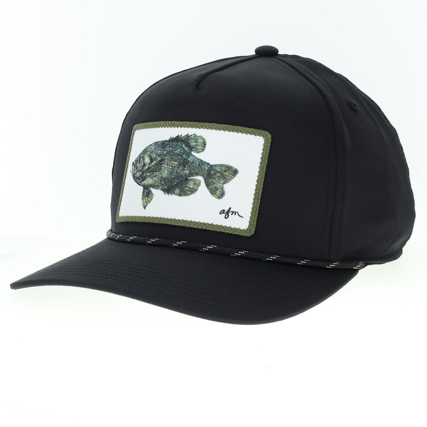 Crappie Caddy in Black with Rope