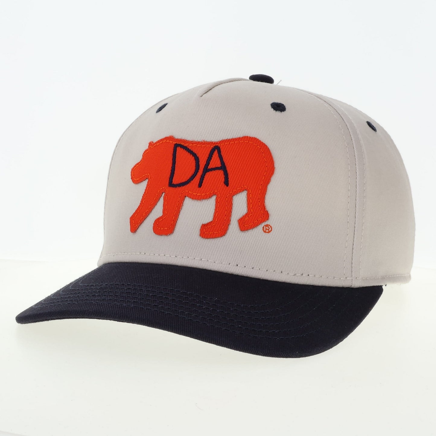 Da Bear Heritage Twill Hat in Stone/Navy