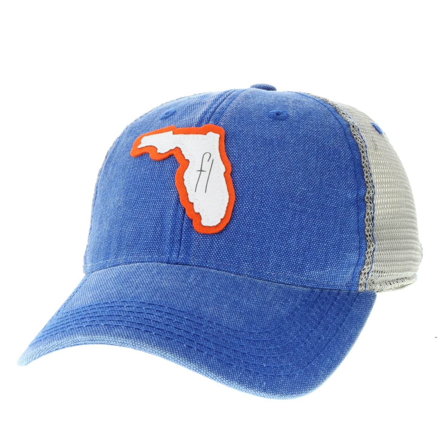 Florida Dashboard Trucker in Royal/Grey