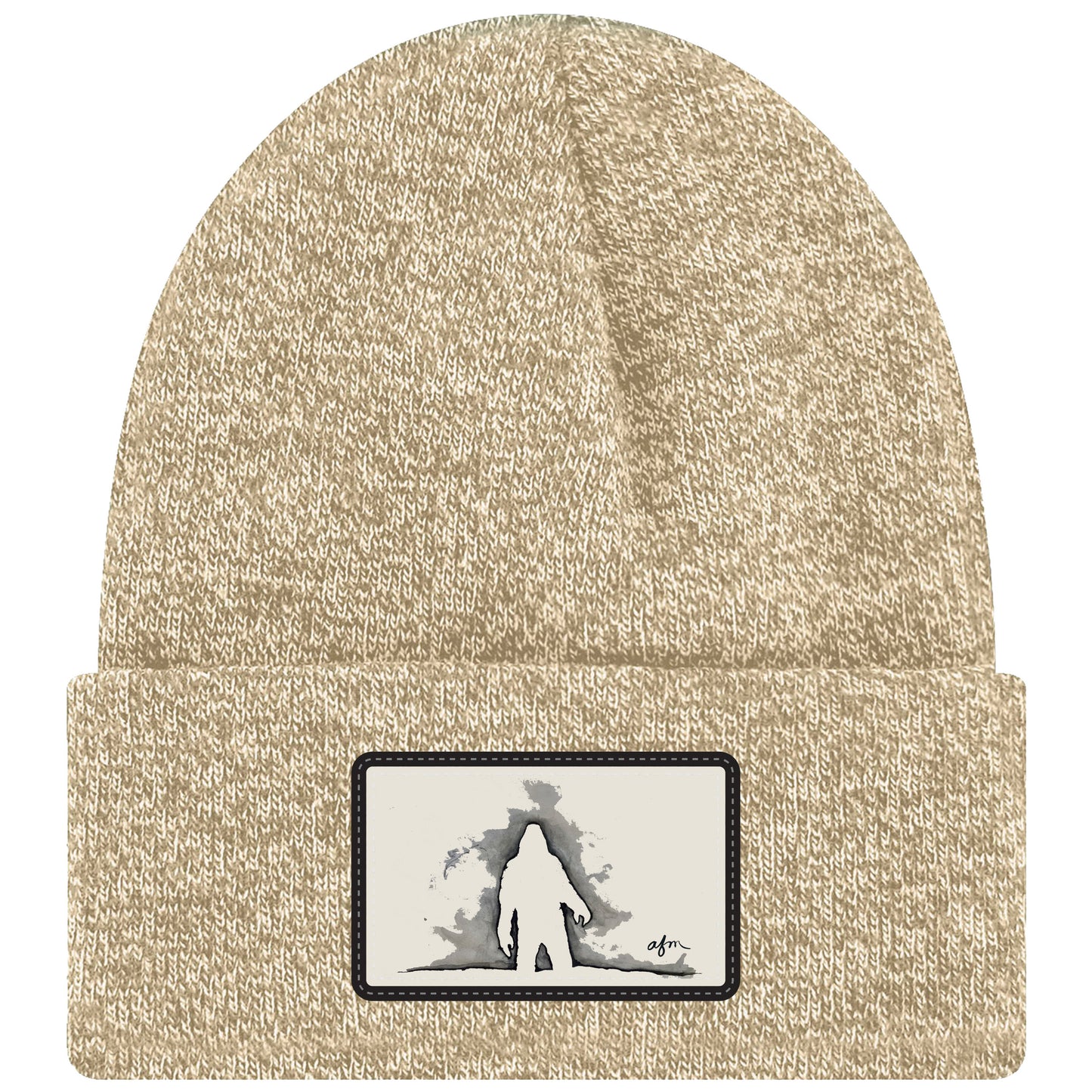 Yeti Cuffed Beanie in Marled Tan