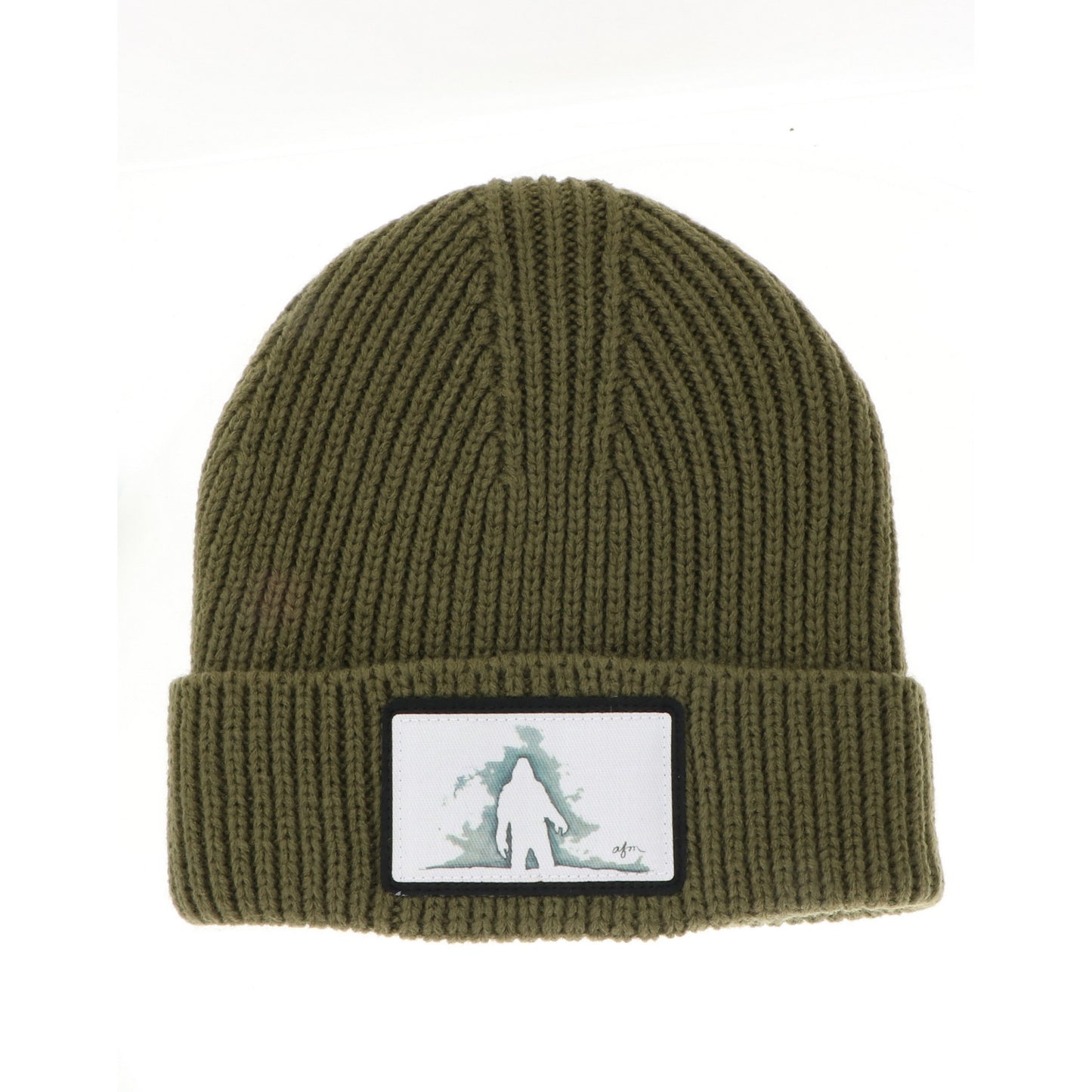 Yeti Ribbed Cuffed Beanie in Army Green