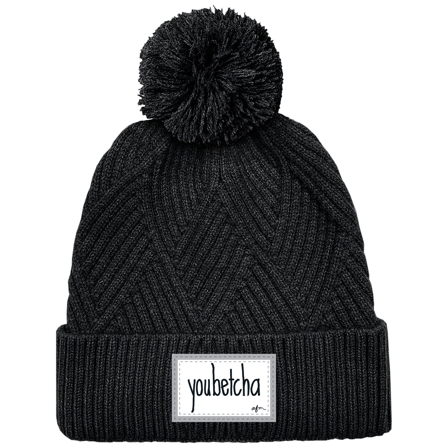 Youbetcha Bridger Cuffed Beanie in Black