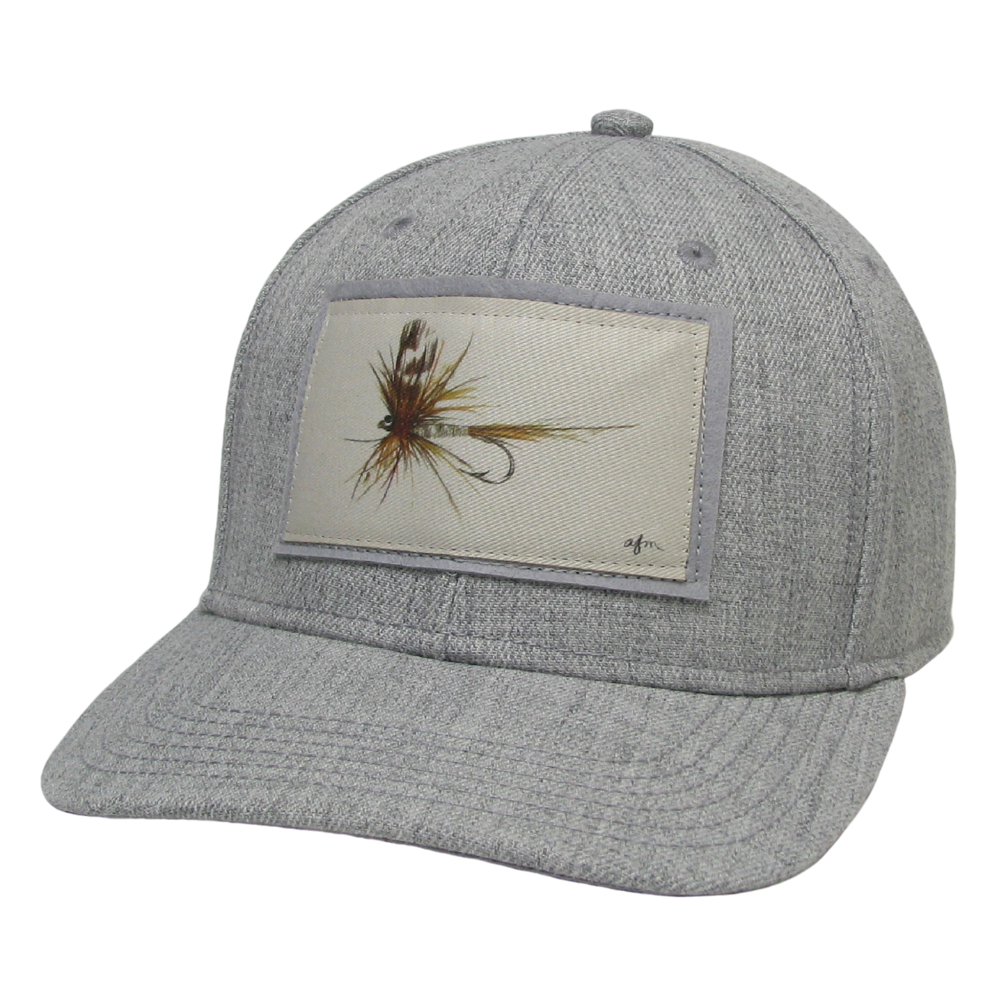 Adams Fly Mid-Pro Hat in Heather Light Grey