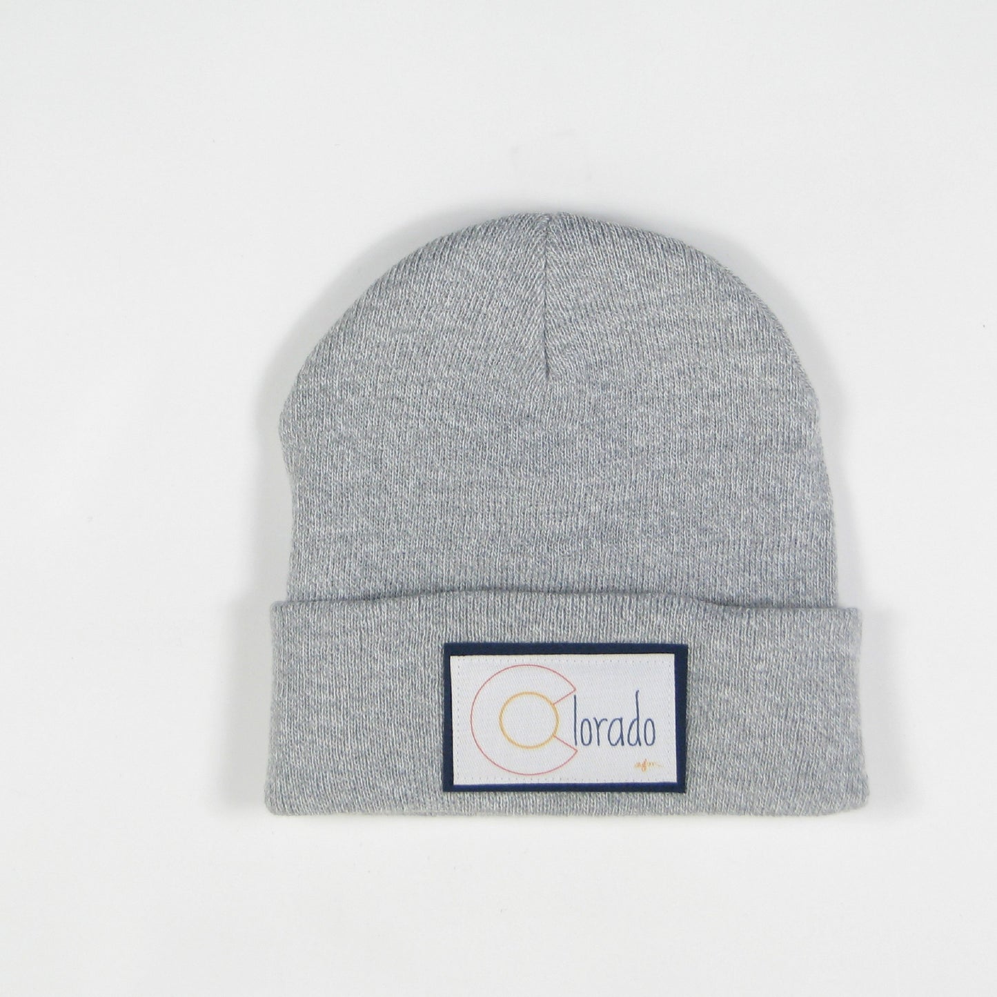 Colorado Cuffed Knit Beanie in Grey