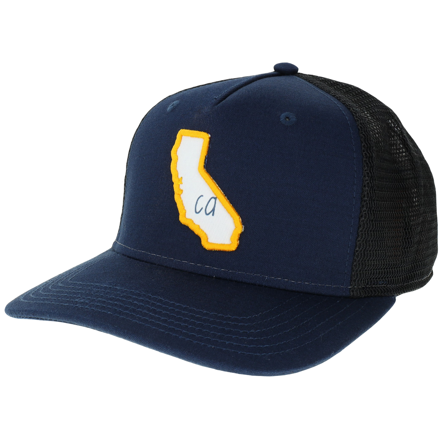 California Roadie Trucker Hat in Navy Slub/Black