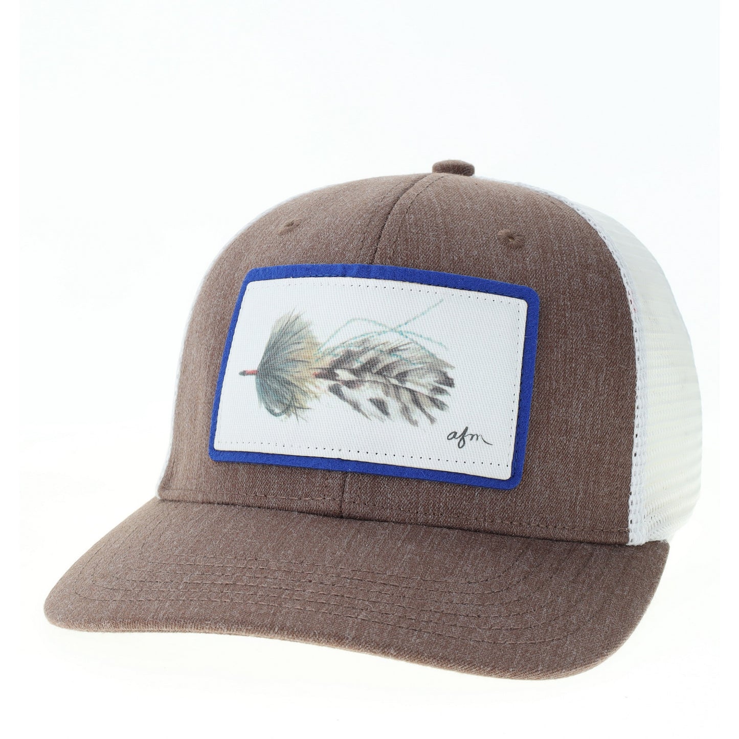 Cockroach Mid-Pro Trucker Hat in Melange Brown/White