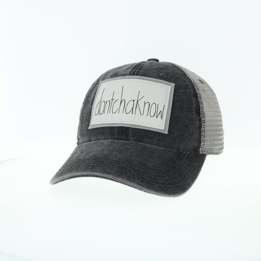 Dontchaknow Dashboard Hat in Trucker Black/Grey