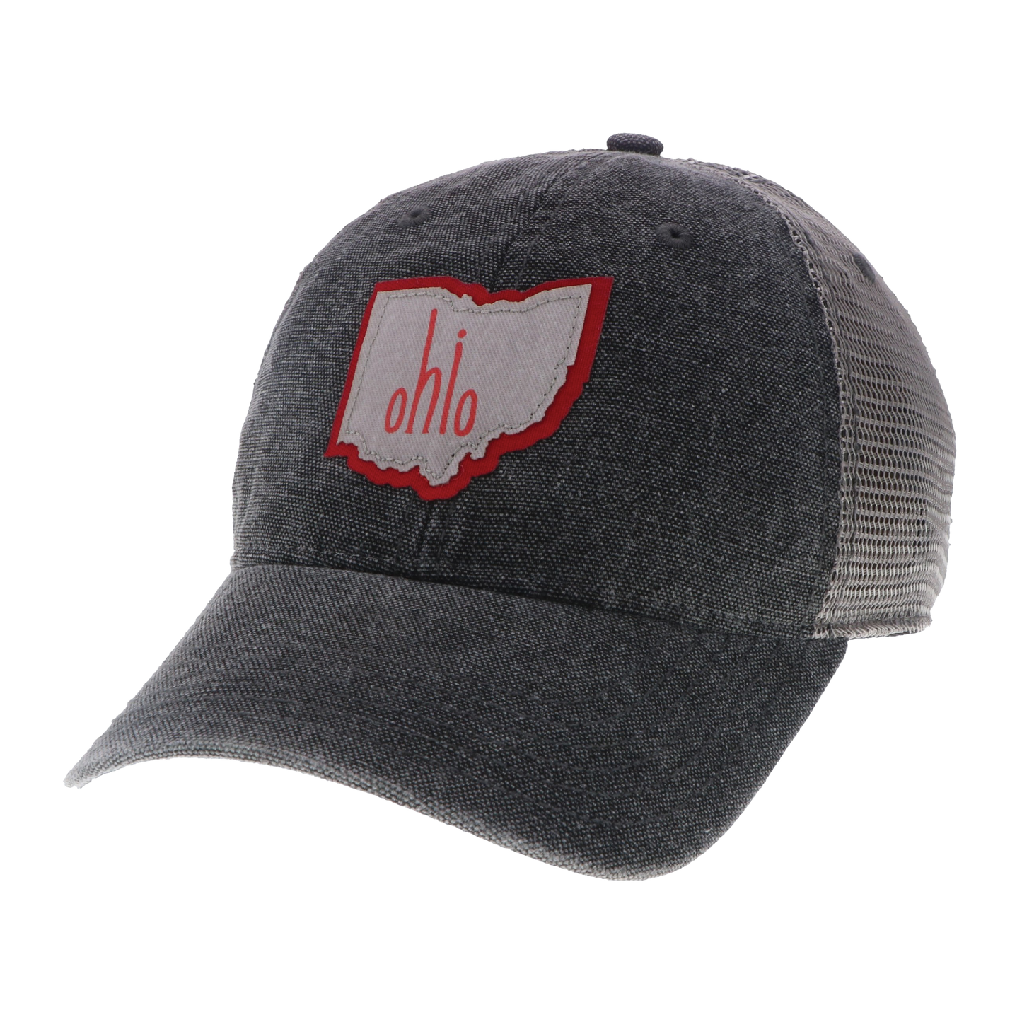 Ohio Dashboard Trucker Hat in Grey/Grey