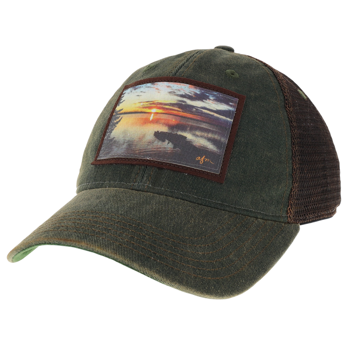 Pier Old Favorite Trucker Hat in Greaser Green