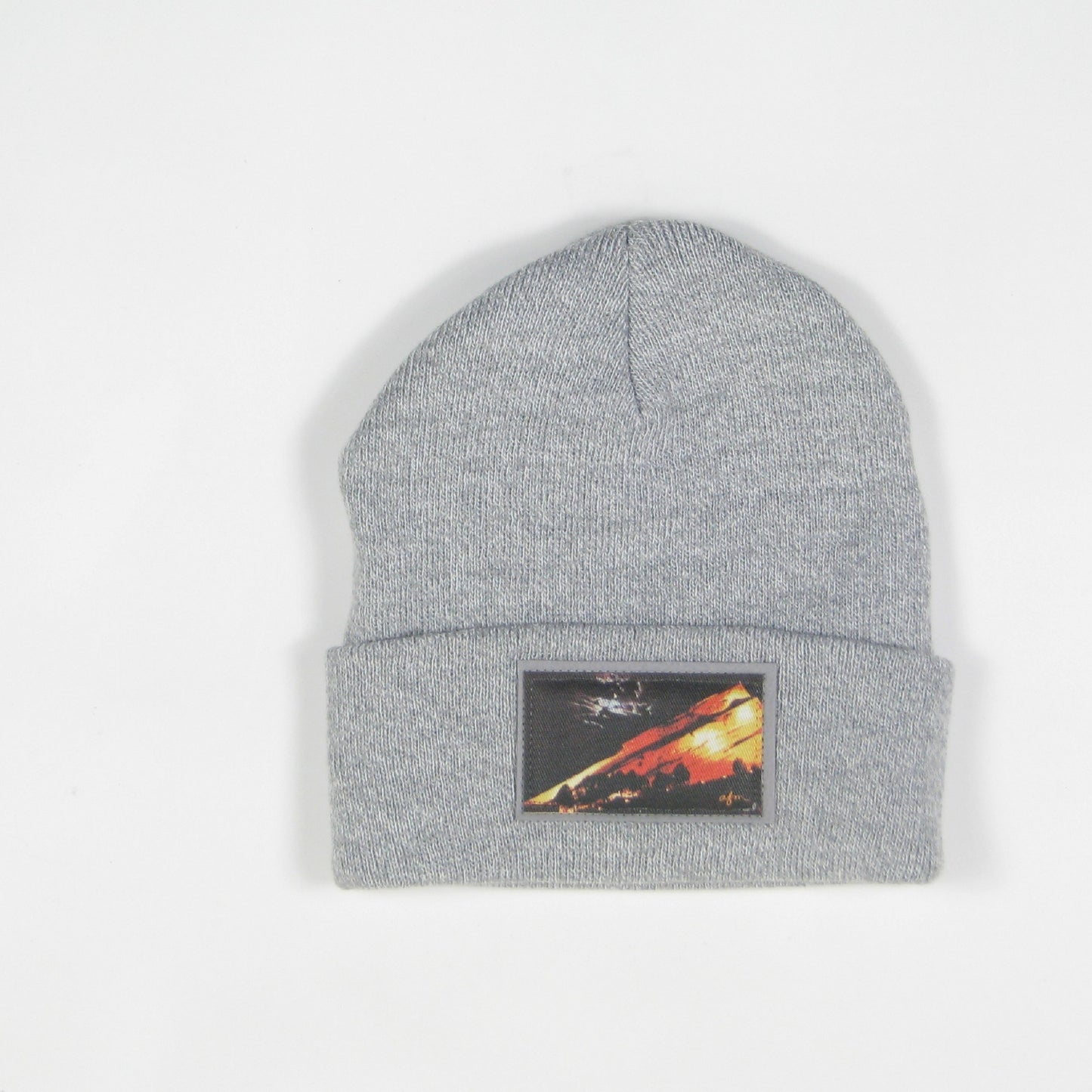 Red Rocks @ Night Cuffed Beanie in Marled Grey