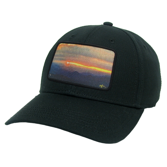 Mountain Sunset Mid-Pro Hat in Black