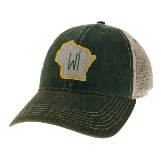 Wisconsin Old Favorite Trucker Hat in Green