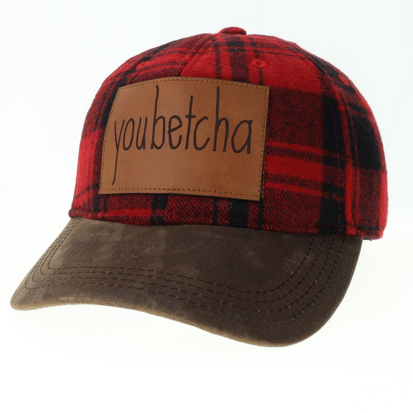 Youbetcha Hat in Vintage Wool Buffalo Plaid