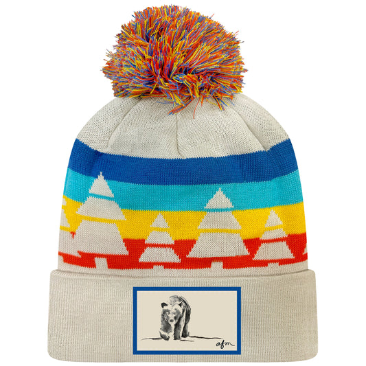 Bear Recycled Grand Beanie Hat in The Woods