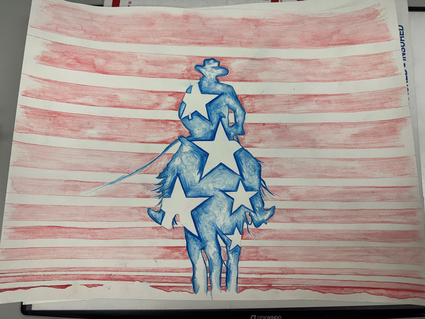 American Cowboy Dashboard Trucker Hat in Navy/Navy