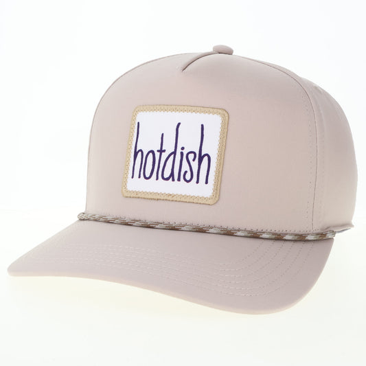HOTDISH Caddy Hat in Stone w/ Rattler Rope