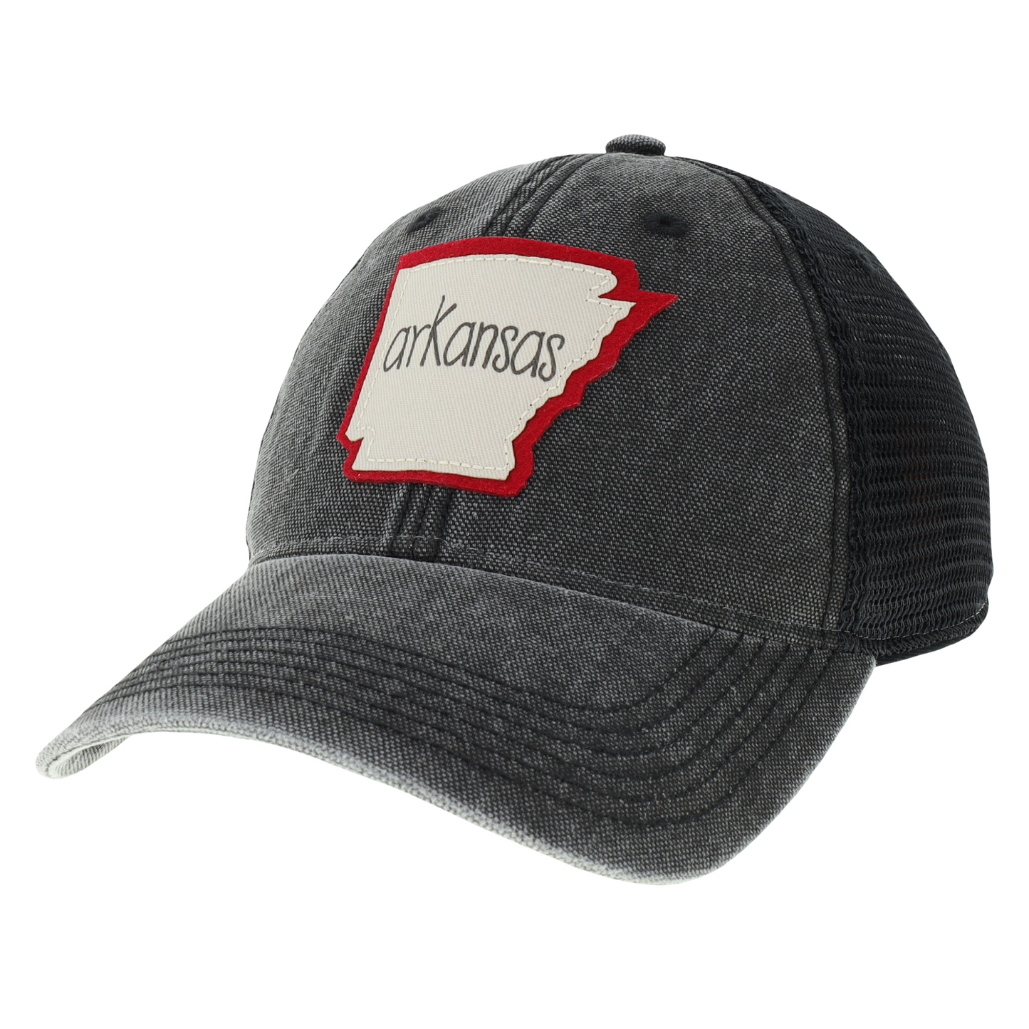 Arkansas Dashboard Trucker Hat in Black