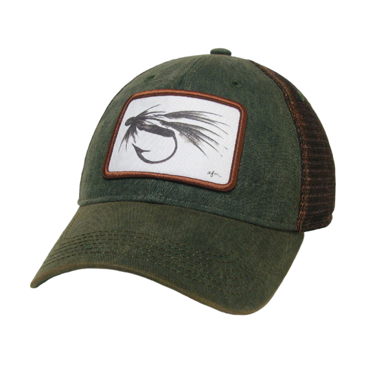 B&W Fly Old Favorite Trucker Hat in Green