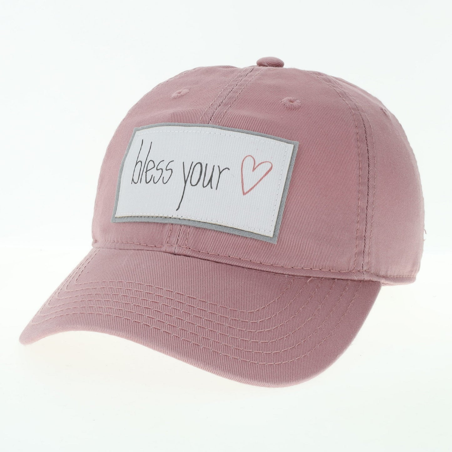 Bless Your ❤️ Relaxed Twill Hat in Dusty Rose