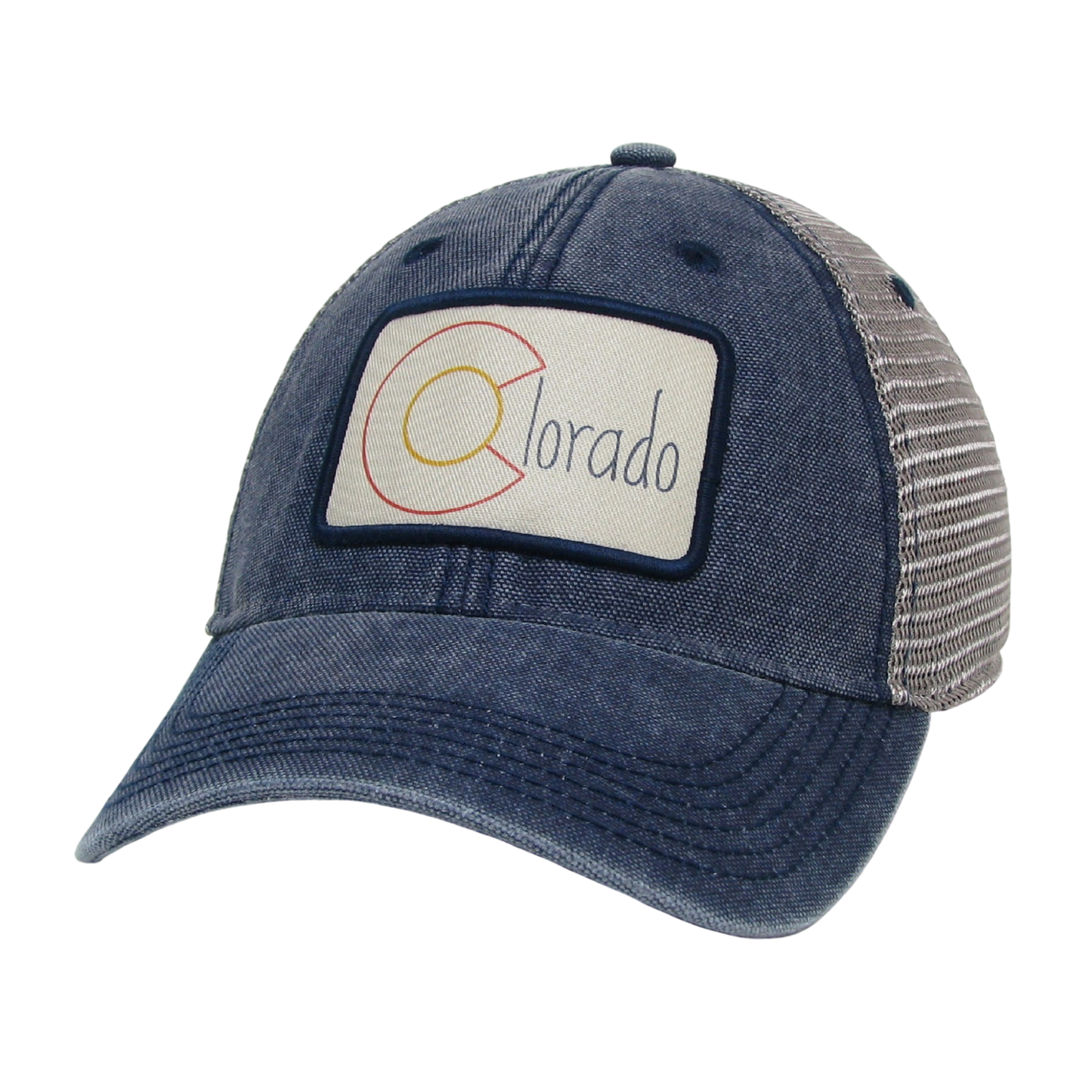 Colorado Dashboard Trucker Hat in Navy/Grey