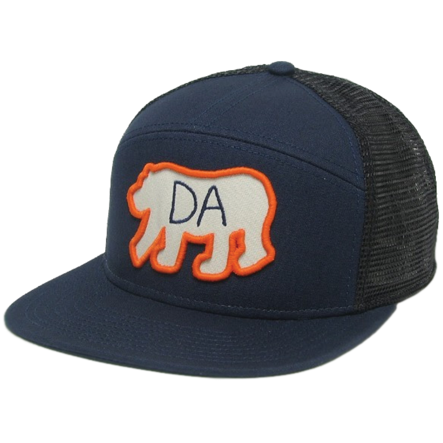 Da Bear® Hopback Trucker Hat in Navy/Black