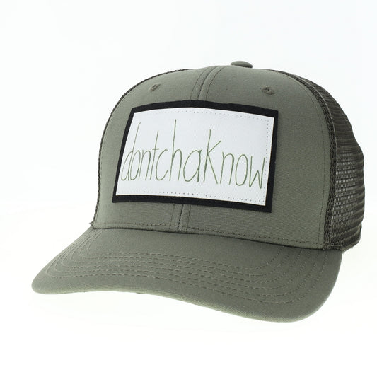 Dontchaknow Mid-Pro Trucker Hat in Olive/Olive