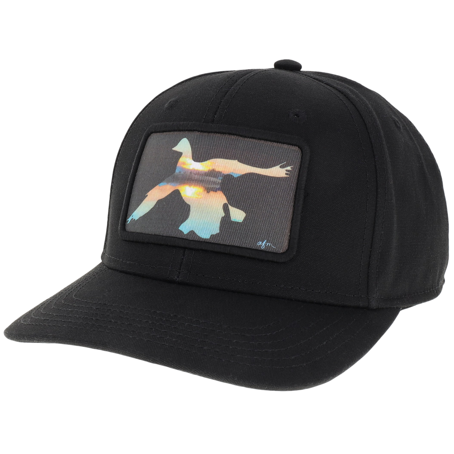 Sunset Duck Mid-Pro Hat in Black