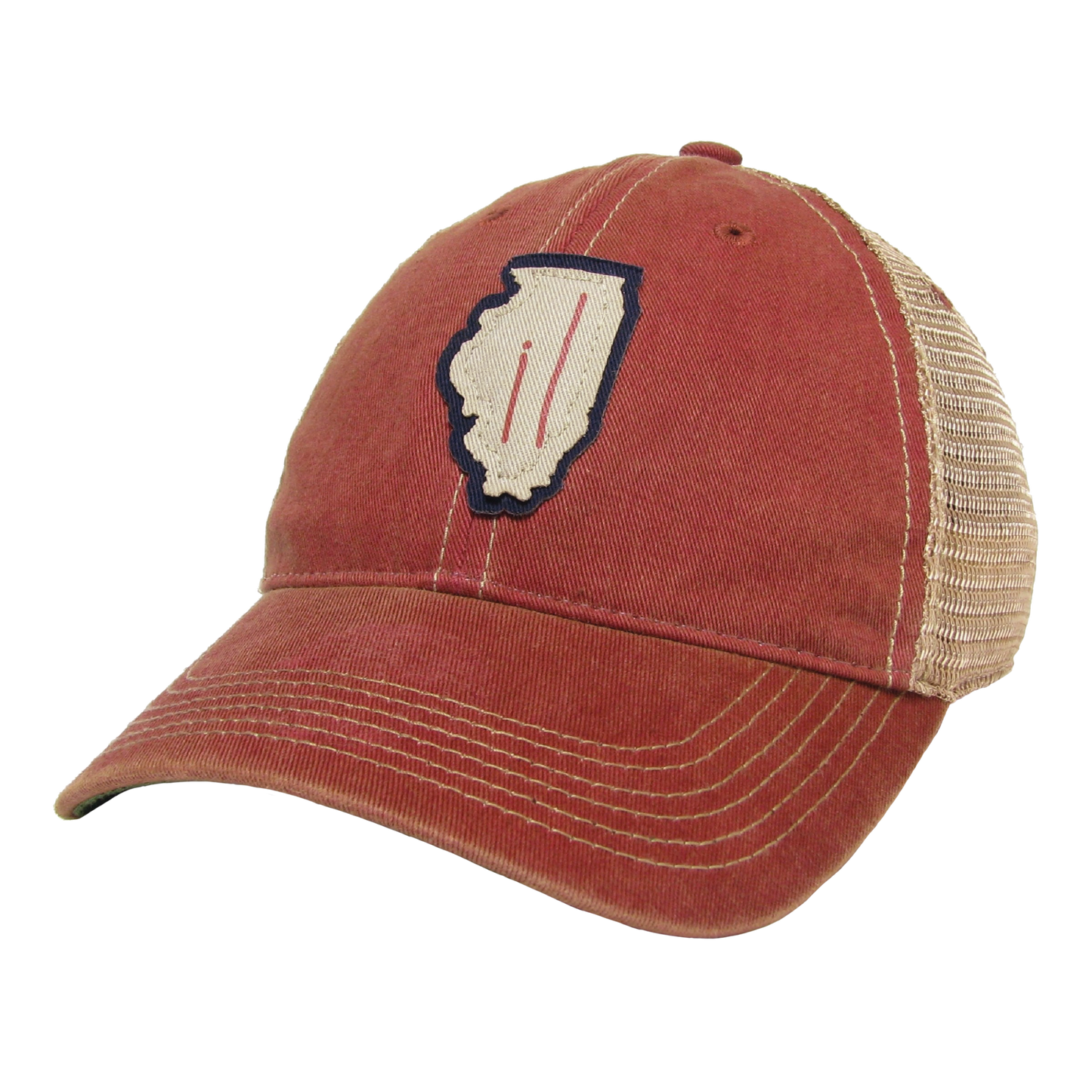 Illinois Old Favorite Trucker Hat in Scarlet