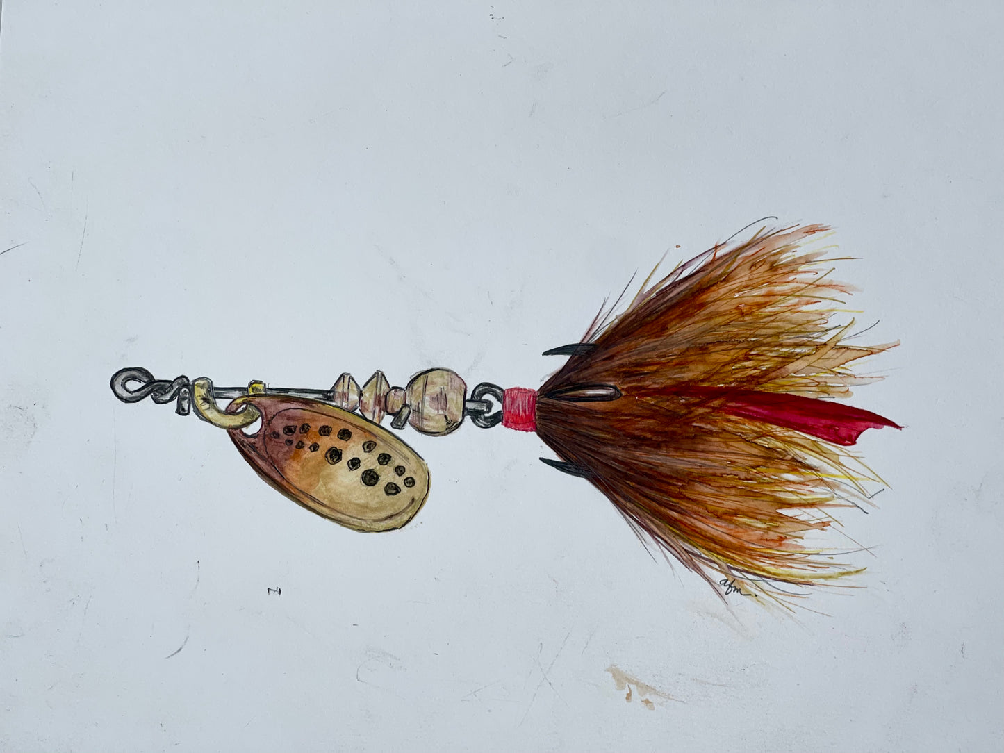 Spinner Lure Dashboard Hat in Camel