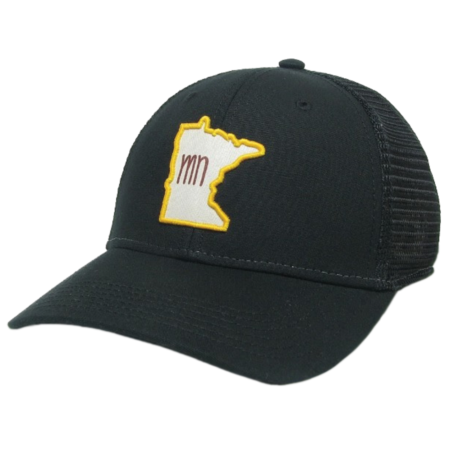 Minnesota Mid-Pro Trucker Hat in Black/Black