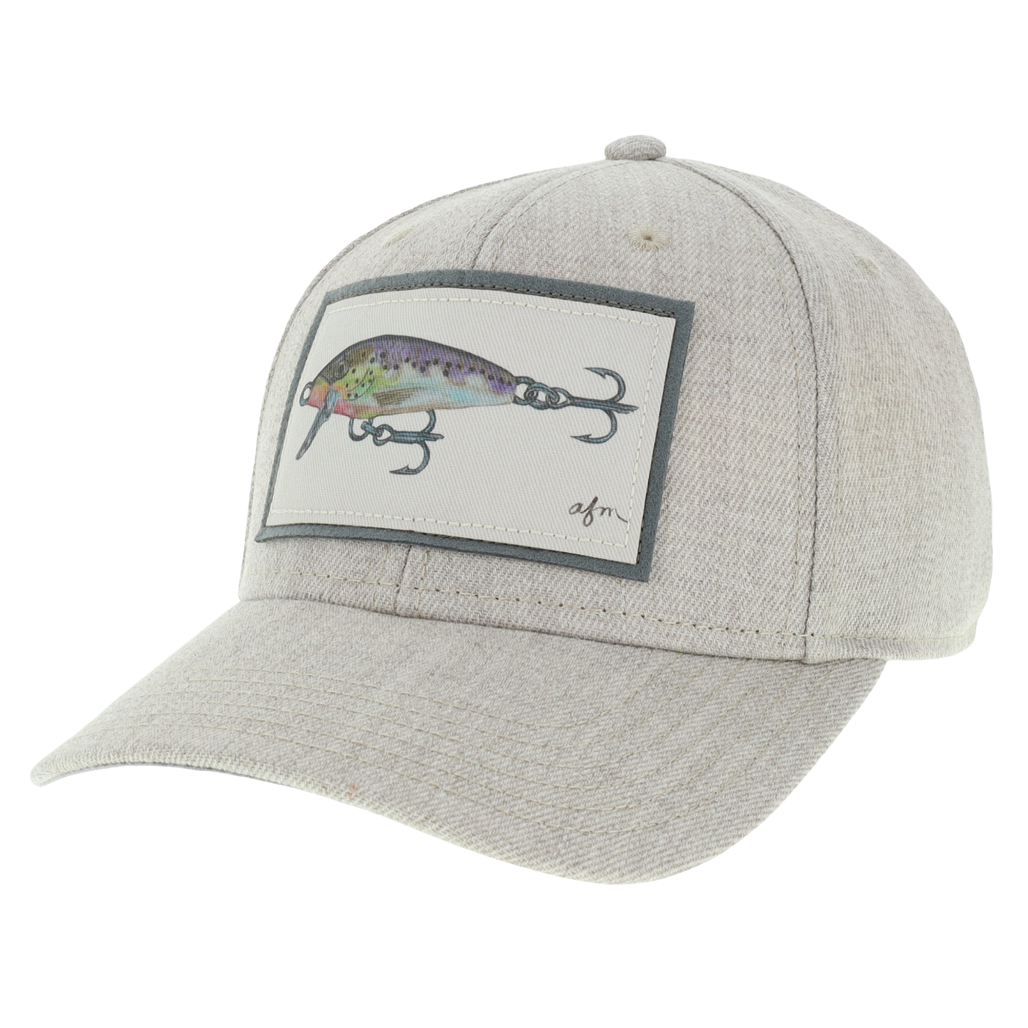 Minnow Lure Mid-Pro Hat in Heather Light Grey