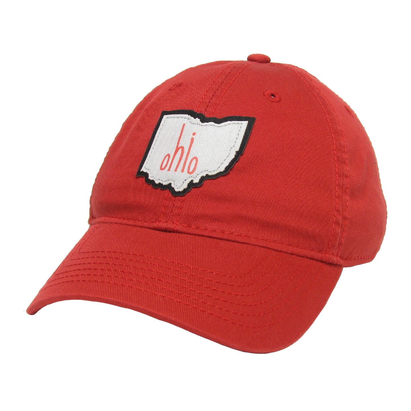 Ohio Relax Twill Hat in Scarlet