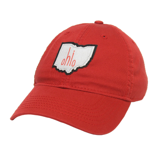 Ohio Relax Twill Hat in Scarlet