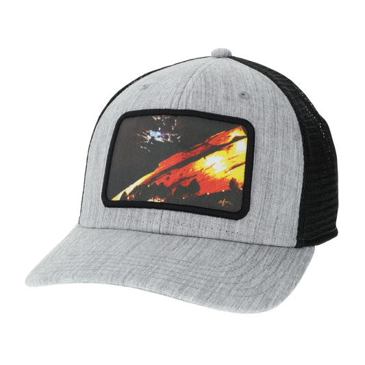 Red Rocks @ Night Mid-Pro Trucker Hat in Melange Grey/Black