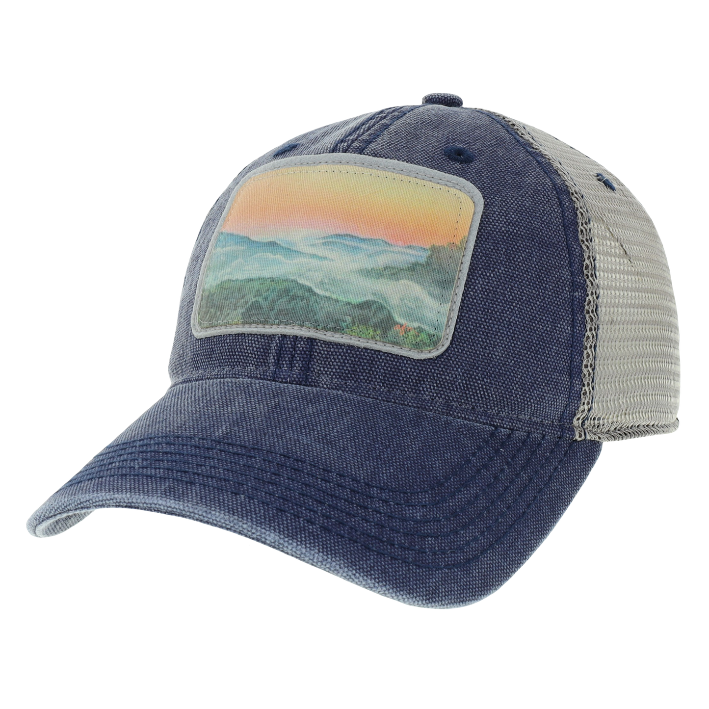 Smokies Dashboard Trucker Hat in Navy/Grey