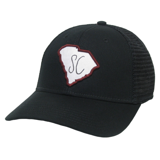 South Carolina Mid-Pro Trucker Hat in Black/Black