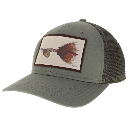 Spinner Lure Mid-Pro Trucker Hat in Olive/Olive
