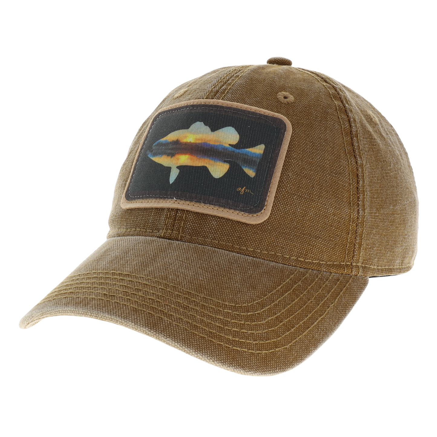 Sunset Bass Dashboard Hat in Camel