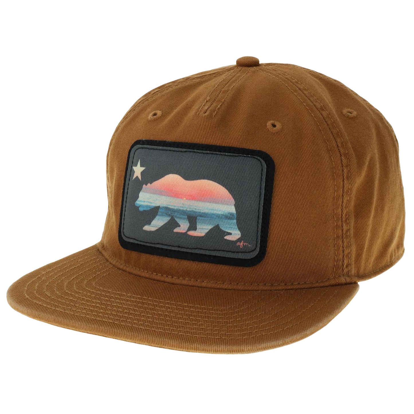 California Bear Axel 5-Panel Hat in Hazel