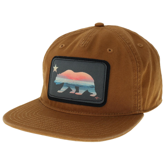 California Bear Axel 5-Panel Hat in Hazel