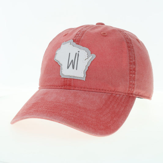 Wisconsin Terra Twill Hat in Washed Red